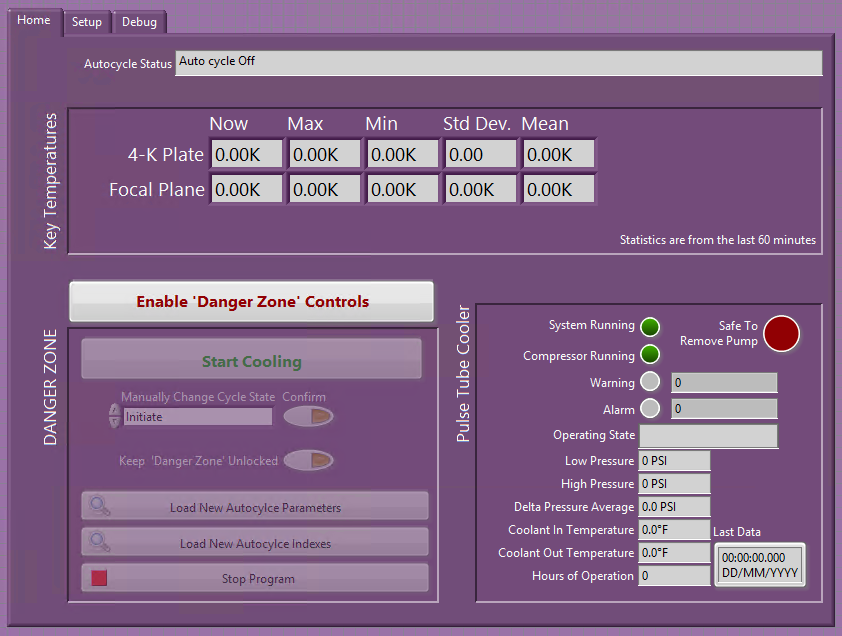 MUSCAT Cryogenics User Interface