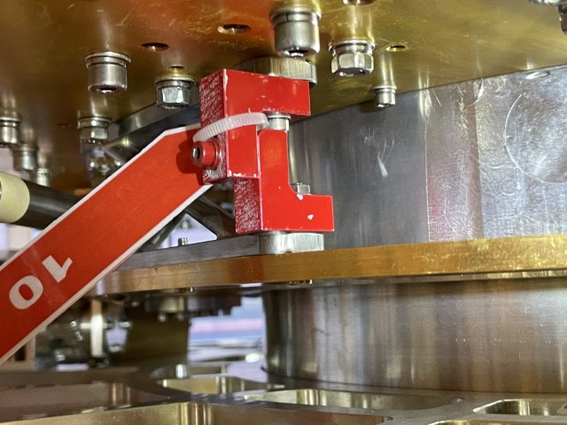 Brace 10 supporting stainless crossbeam